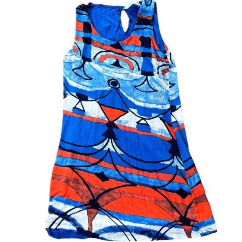 Desigual Maribel Graffiti Sleeveless Tank A-line Dress Size Medium